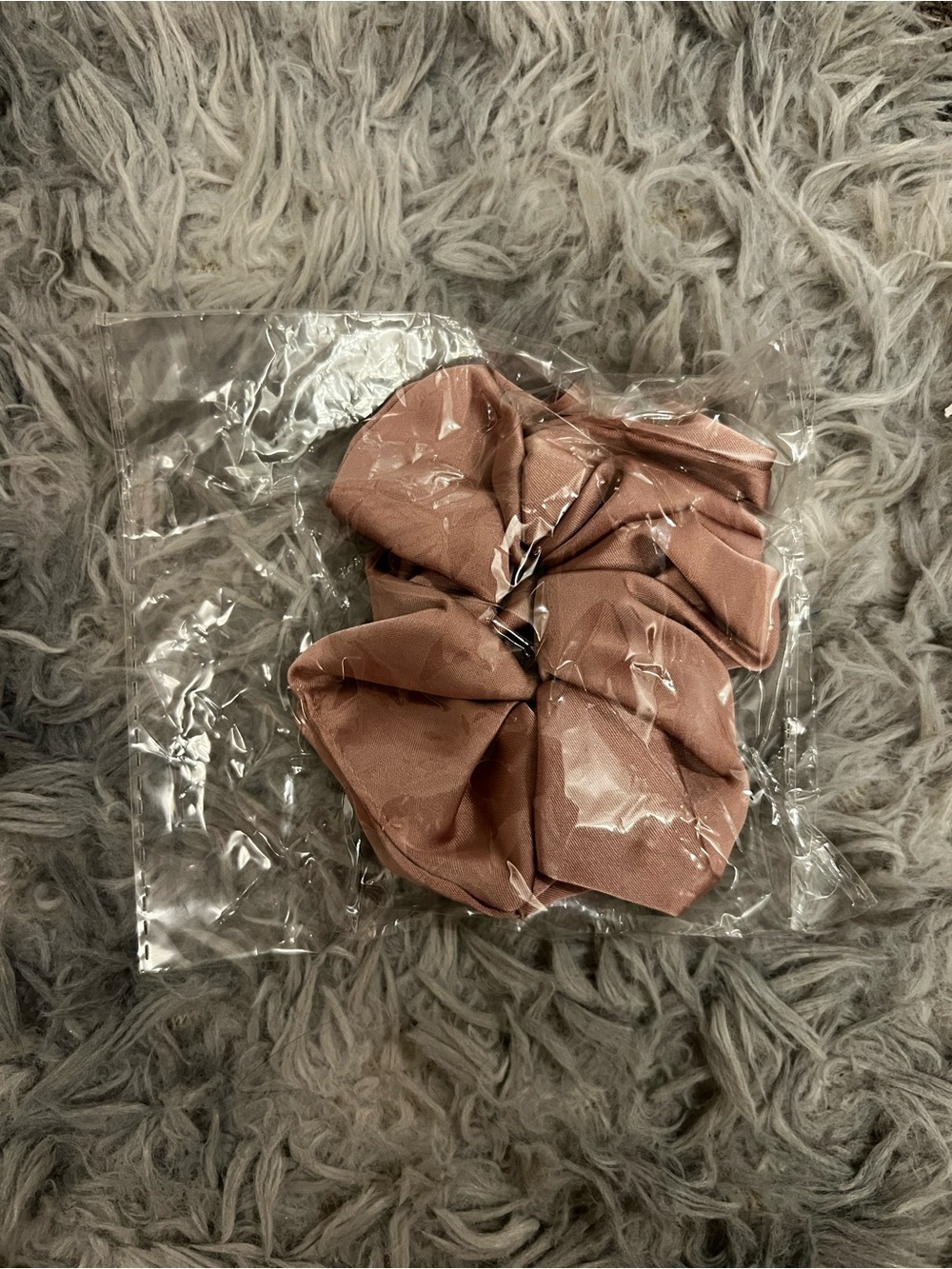 Satin Rose Dust Pink Scrunchie - Women's Hair Accessory